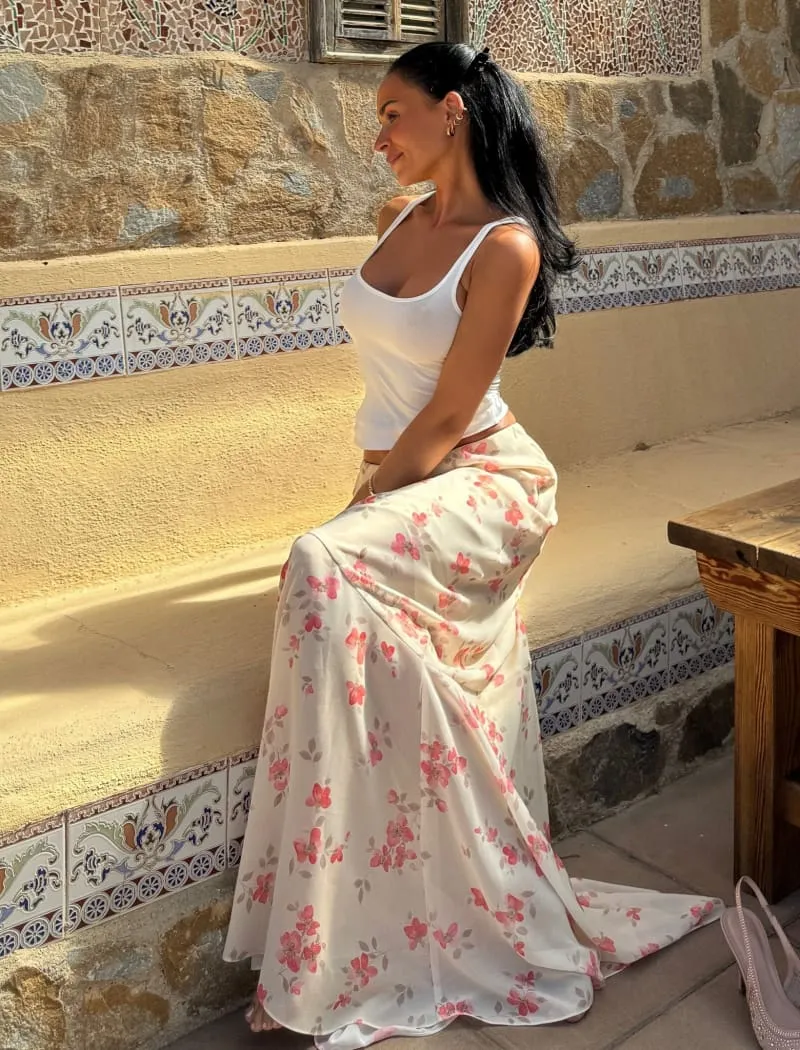 Santeria Maxi Skirt | Whisper Floral sold by Rumored