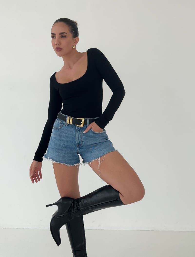 Prima Long Sleeve Top | Black sold by Rumored product image thumbnail 3