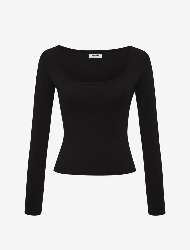 Prima Long Sleeve Top | Black sold by Rumored product image thumbnail 2