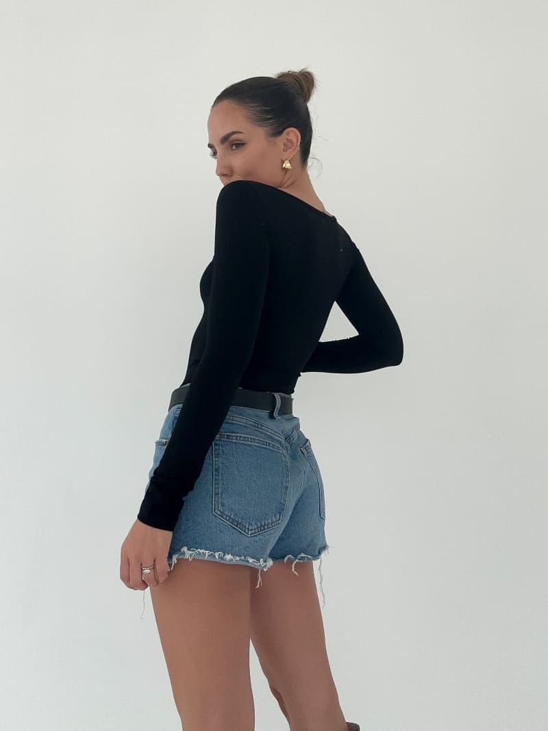 Prima Long Sleeve Top | Black sold by Rumored product image thumbnail 5