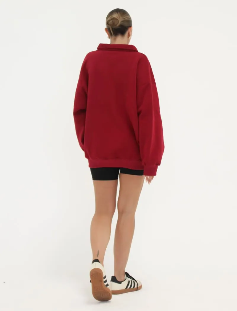 Airport Sweatshirt | Merlot sold by Rumored product image thumbnail 3