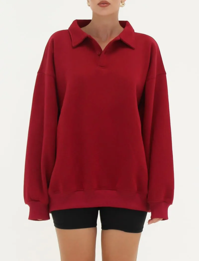 Airport Sweatshirt | Merlot sold by Rumored product image thumbnail 5