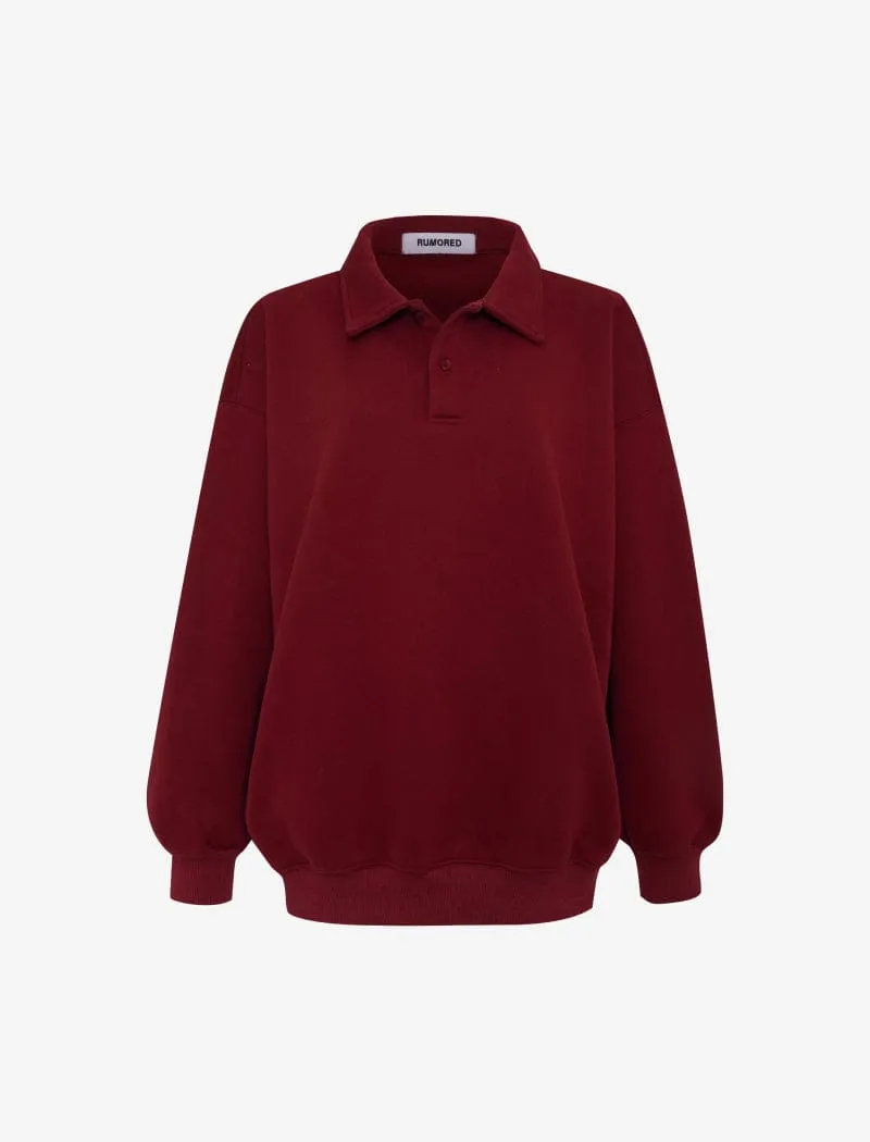 Airport Sweatshirt | Merlot sold by Rumored product image thumbnail 2