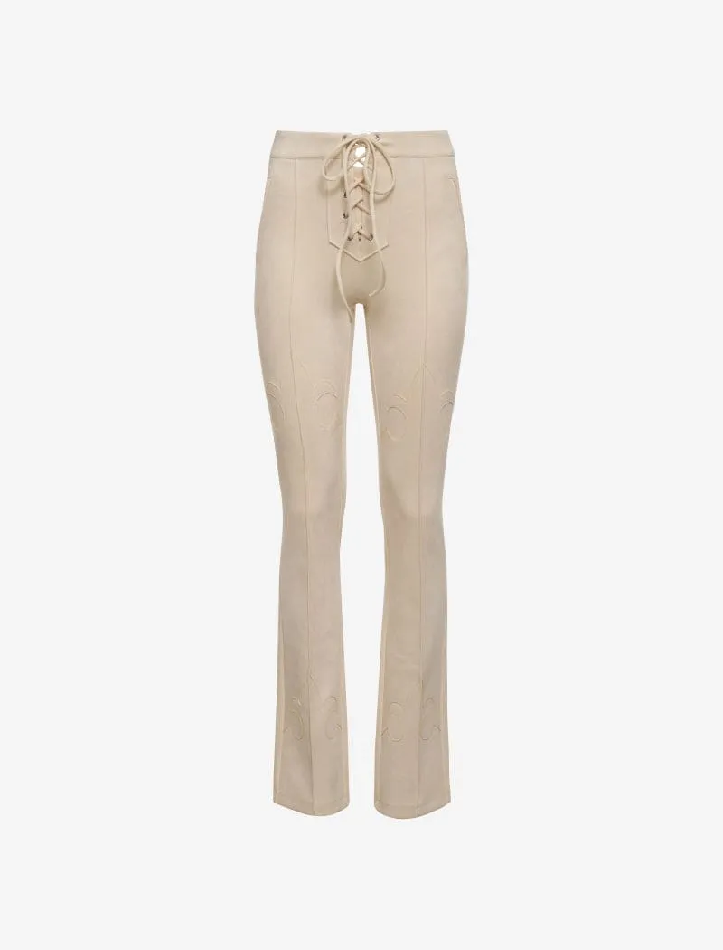 Yellowstone Pant | Cream Suede sold by Rumored product image thumbnail 2