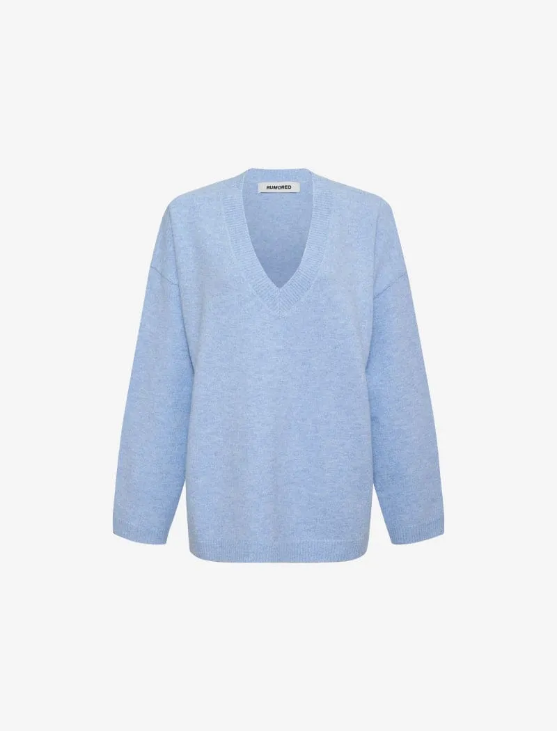 Hunter V-Neck Sweater | Cloud sold by Rumored product image thumbnail 2