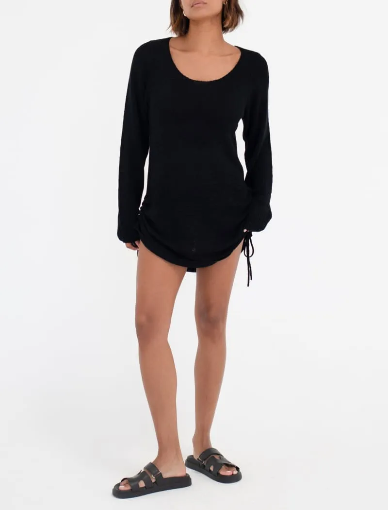 Coastal Sands Mini Dress | Black sold by Rumored product image thumbnail 4