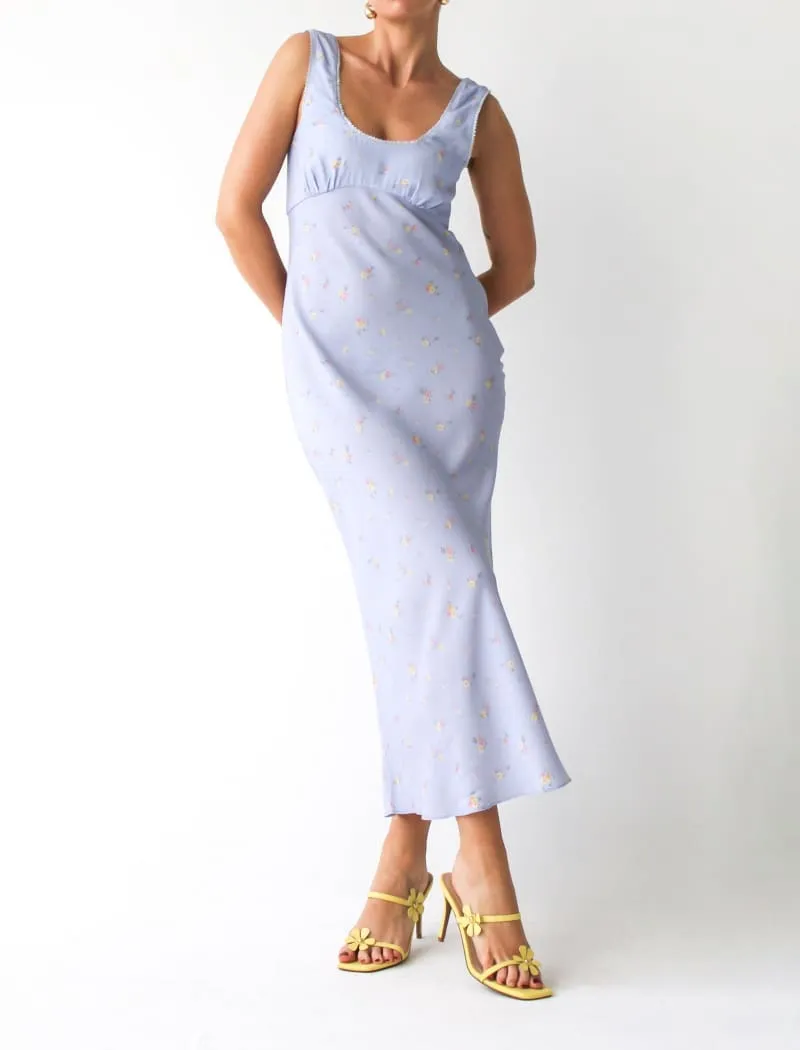 North Country Midi Dress | Forget-Me-Not sold by Rumored
