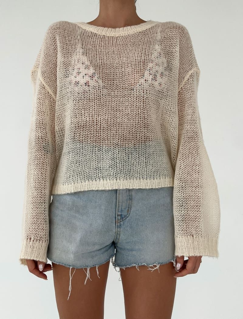 Signature Pullover | Ivory sold by Rumored product image thumbnail 4