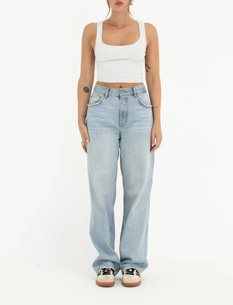 Classic Ribbed Tank | Carrara sold by Rumored product image thumbnail 3