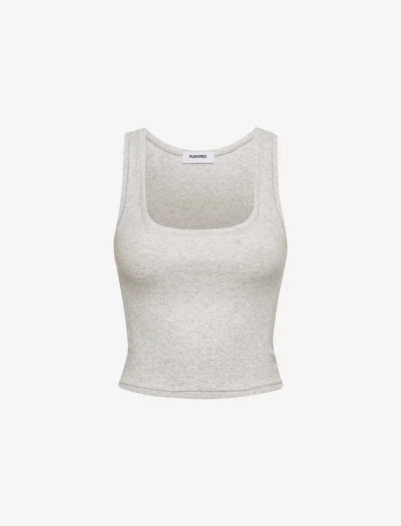 Classic Ribbed Tank | Carrara sold by Rumored product image thumbnail 2