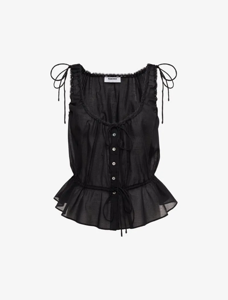 Rosemary Top | Black sold by Rumored product image thumbnail 2