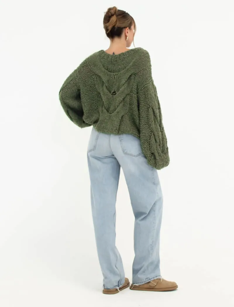 Nonna Sweater | Moss sold by Rumored product image thumbnail 5