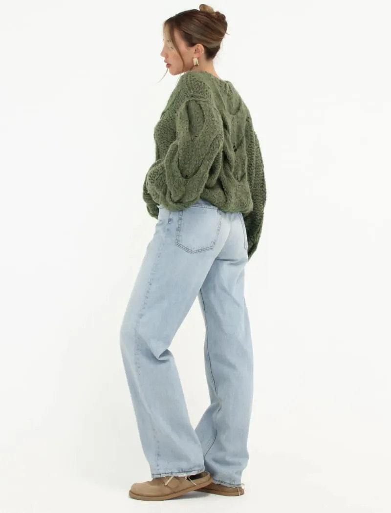 Nonna Sweater | Moss sold by Rumored product image thumbnail 4