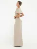 Fairfield Foldover Maxi Skirt | Latte sold by Rumored