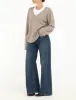 Vail V-Neck Sweater | Mocha Heather sold by Rumored
