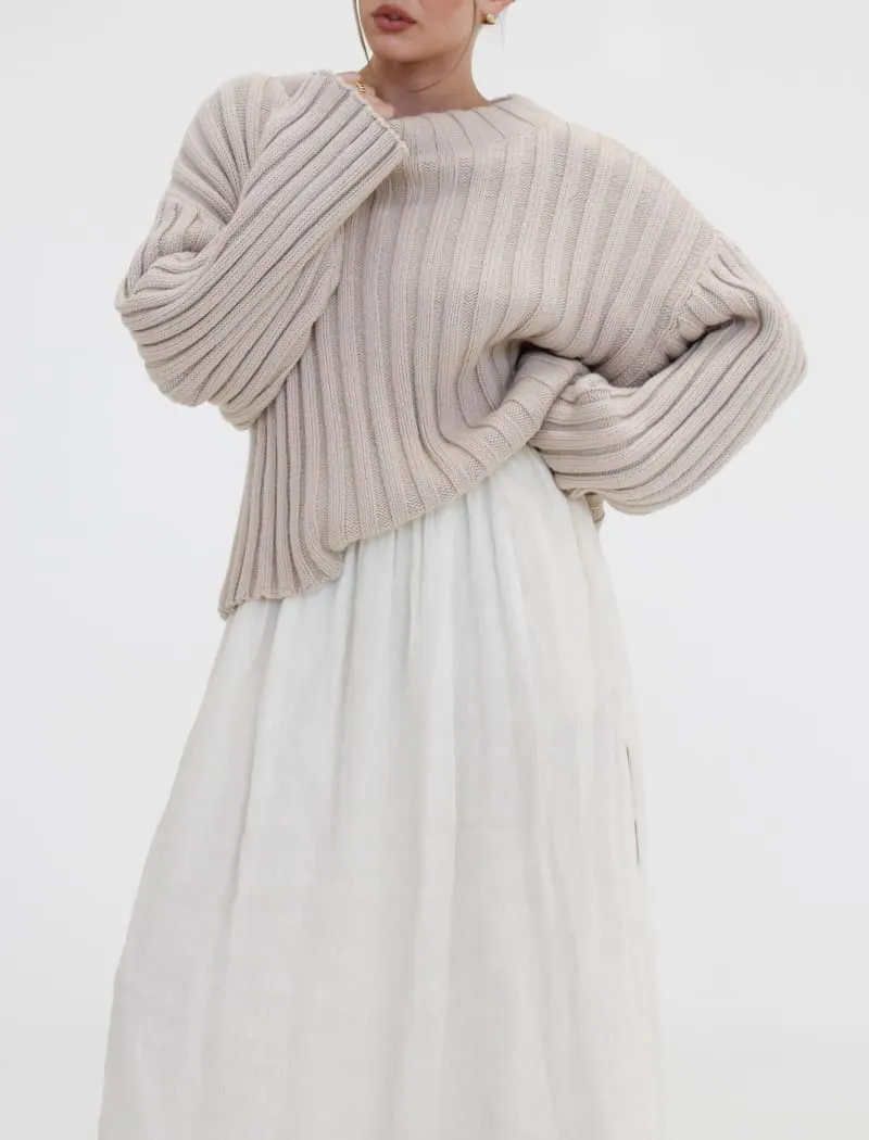 Greenwich Sweater | Sand sold by Rumored product image thumbnail 3