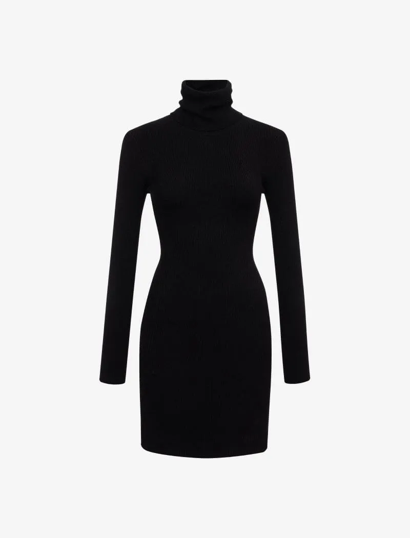 Turtleneck Mini Dress | Black sold by Rumored product image thumbnail 2