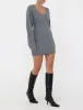 Ojai Mini Dress | Smoke Heather sold by Rumored