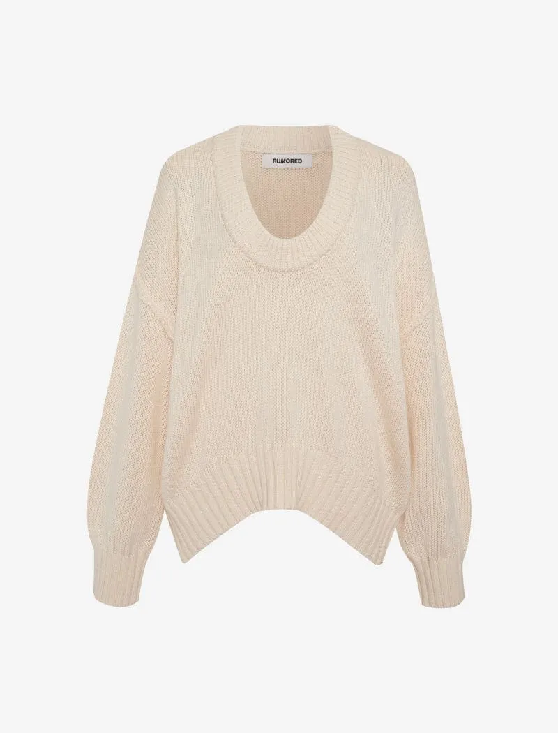 Twilight Sweater | Ecru sold by Rumored