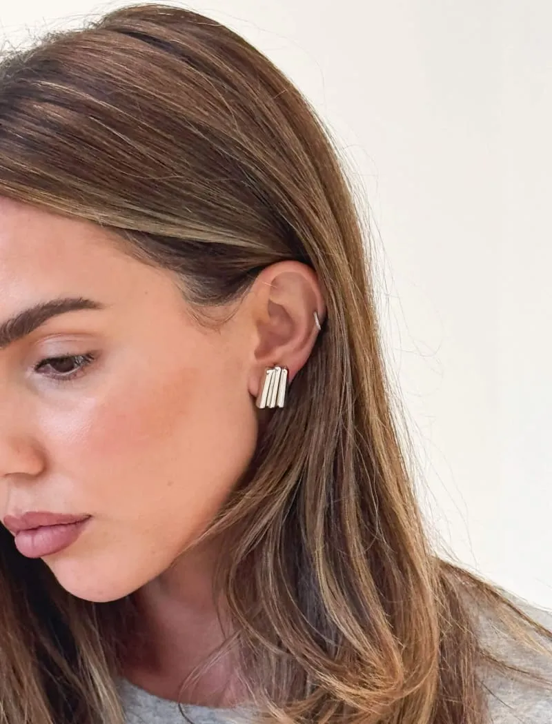 Roxanne Studs | Silver sold by Rumored product image thumbnail 5