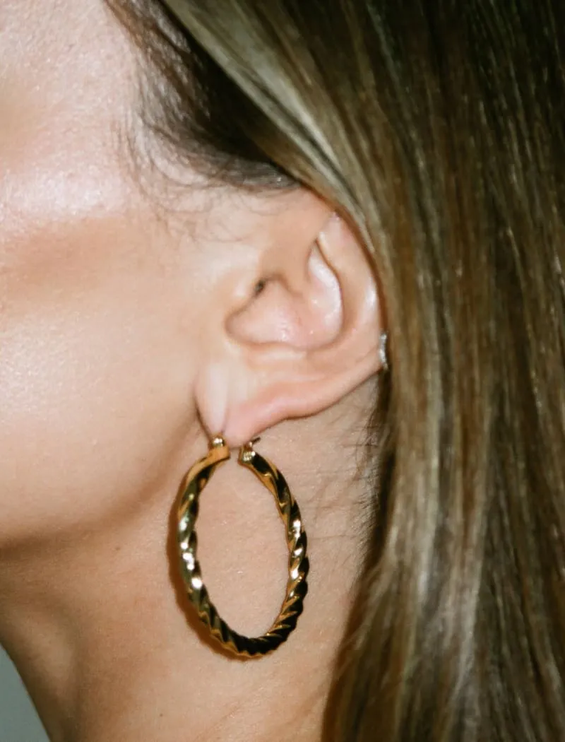 Cher Hoops | Gold sold by Rumored product image thumbnail 4