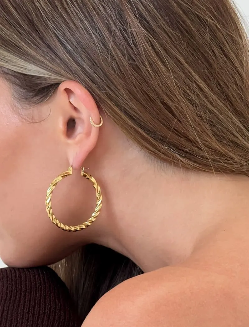 Cher Hoops | Gold sold by Rumored product image thumbnail 5