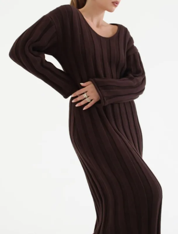 Missoula Maxi Dress | Espresso sold by Rumored