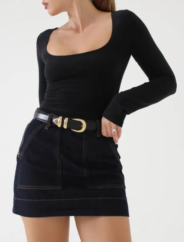 Be Mine Long Sleeve | Black sold by Rumored