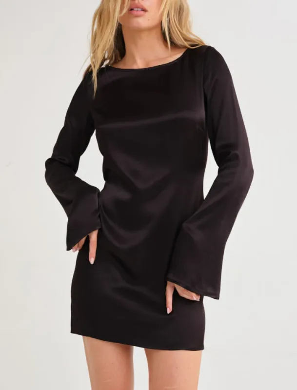 Sweet Talker Mini Dress | Black sold by Rumored