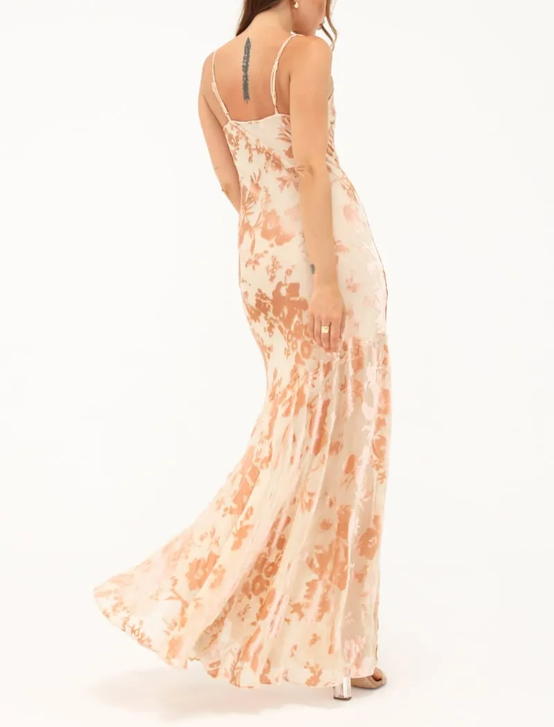 Santeria Maxi Dress | Blush Devore sold by Rumored product image thumbnail 4