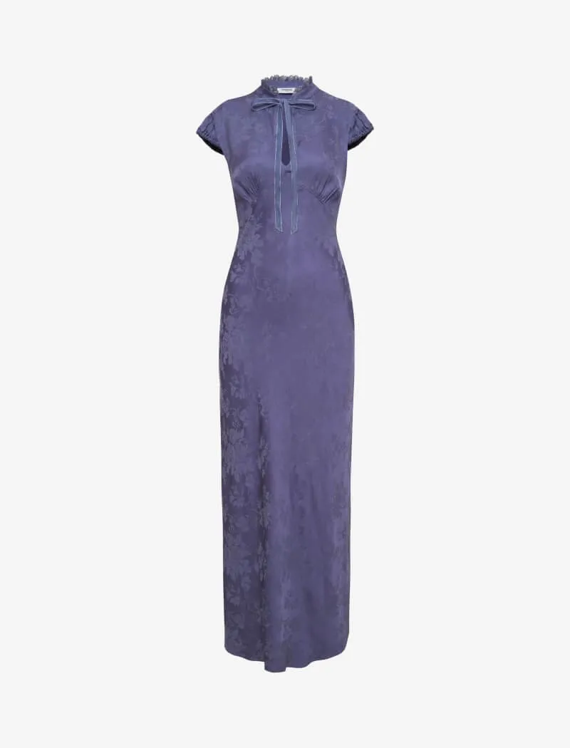 Portofino Maxi Dress | Indigo Jacquard sold by Rumored product image thumbnail 2