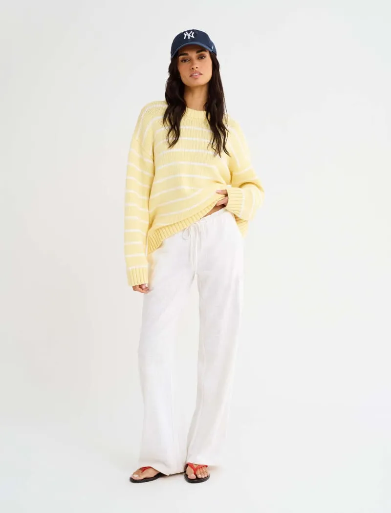 Bayside Sweater | Banana Stripe sold by Rumored product image thumbnail 5