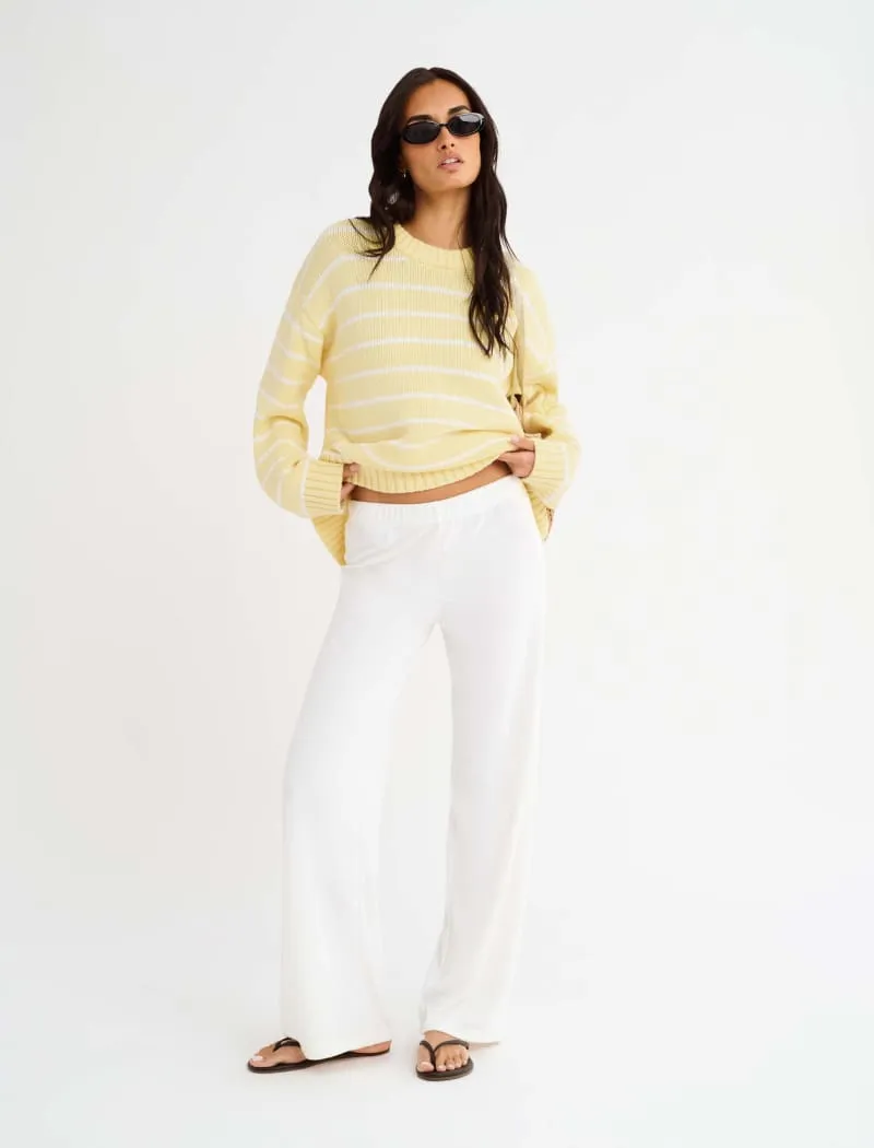 Lounge Pant | White Terry sold by Rumored