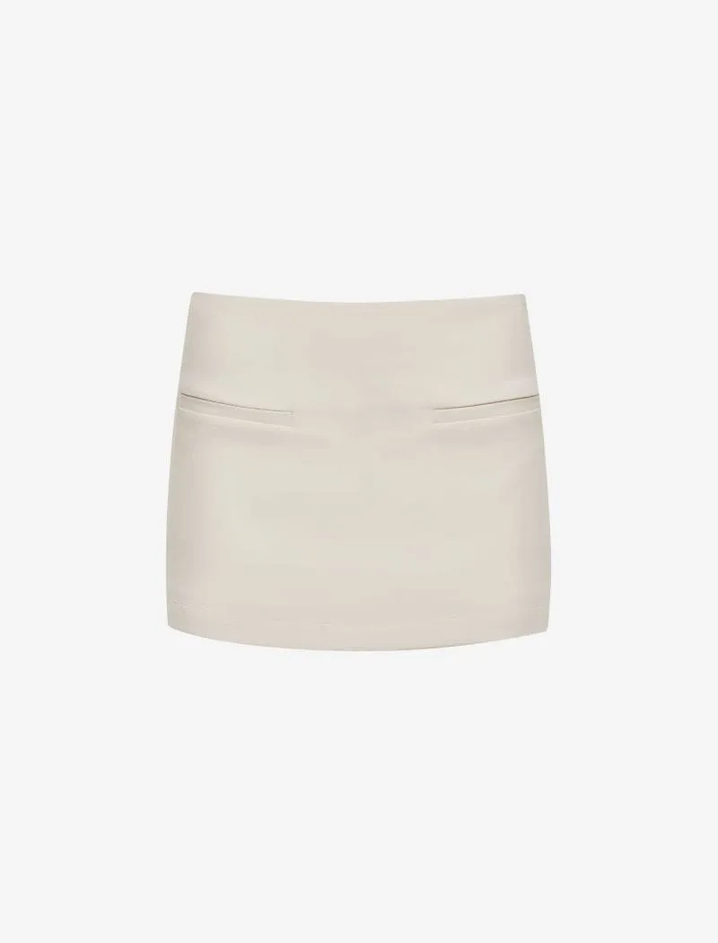 Micro Skort | Cream sold by Rumored product image thumbnail 2