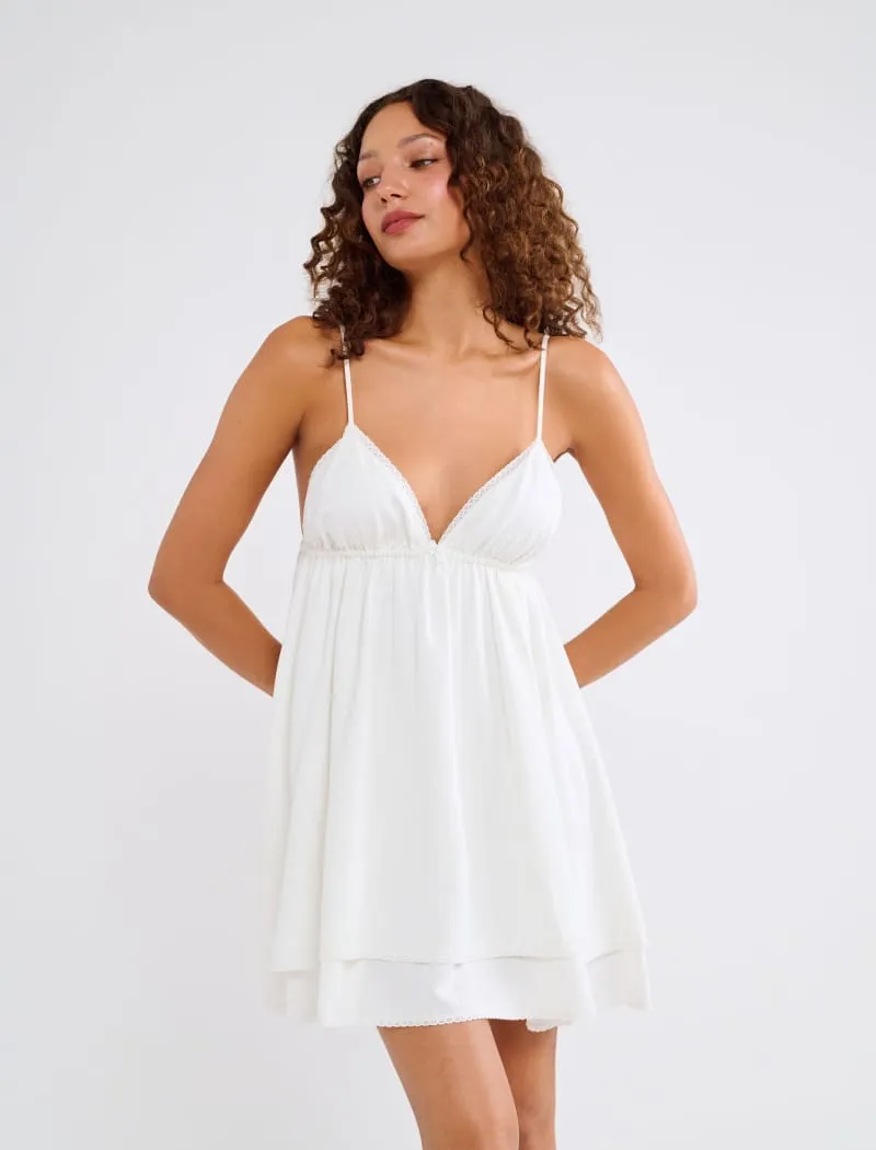 Shoreline Mini Dress | White sold by Rumored