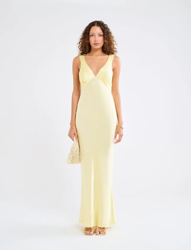 Sunset Strip Maxi Dress | Buttercream sold by Rumored