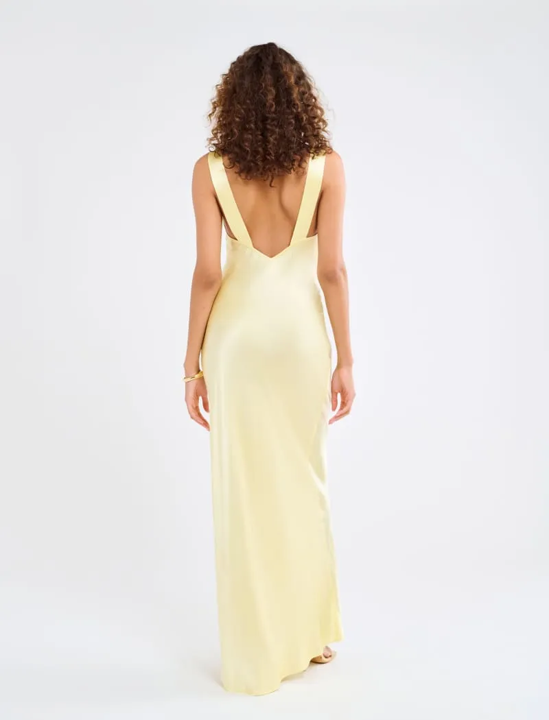 Sunset Strip Maxi Dress | Buttercream sold by Rumored product image thumbnail 4