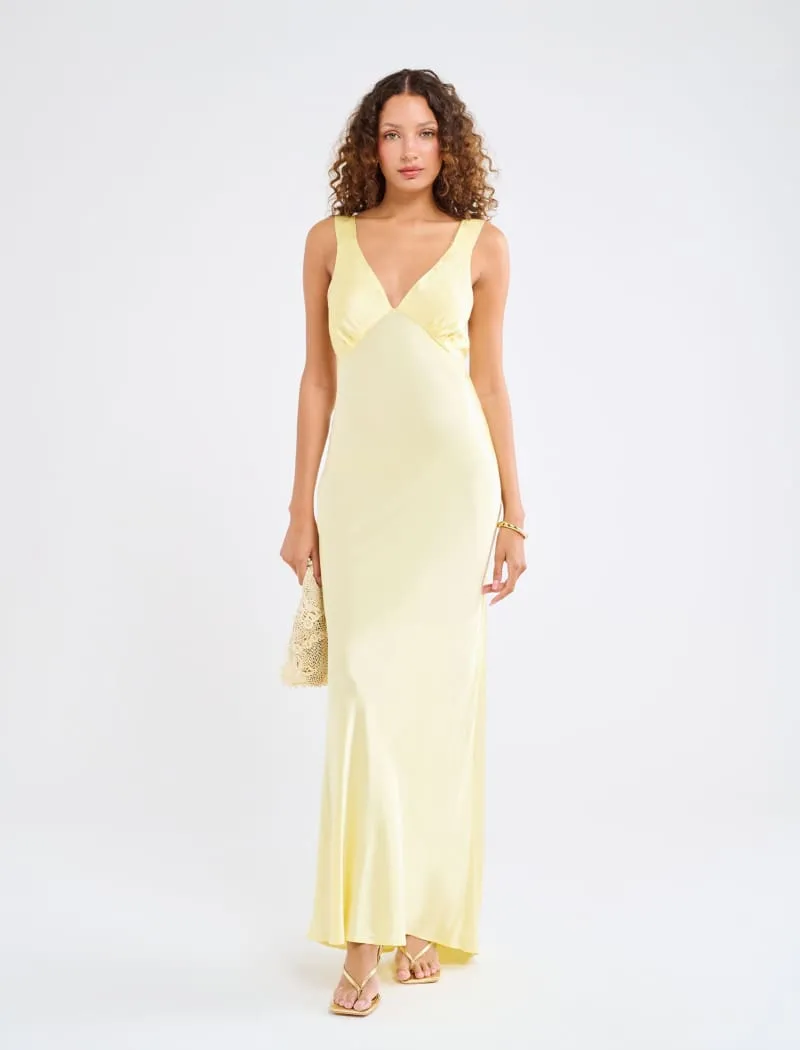 Sunset Strip Maxi Dress | Buttercream sold by Rumored product image thumbnail 3