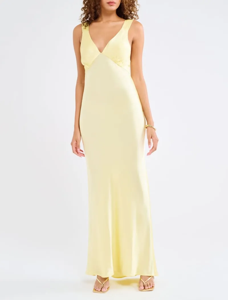 Sunset Strip Maxi Dress | Buttercream sold by Rumored product image thumbnail 5
