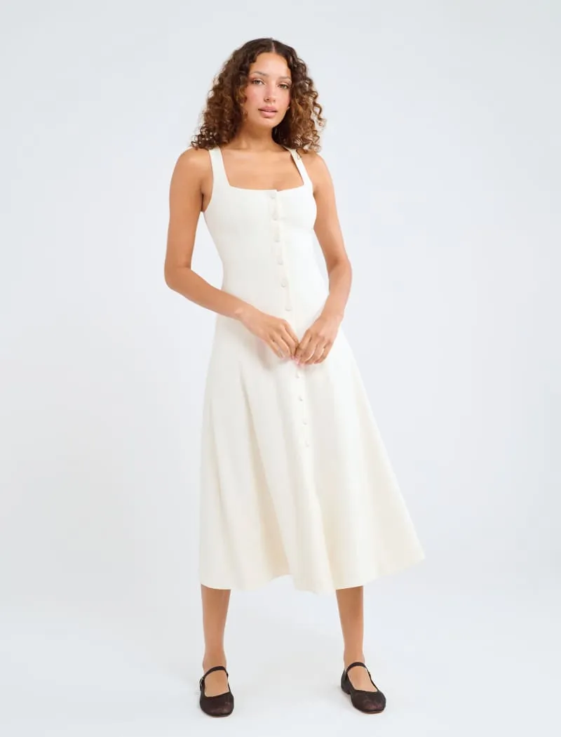 Mayfair Midi Dress | Cream sold by Rumored product image thumbnail 3