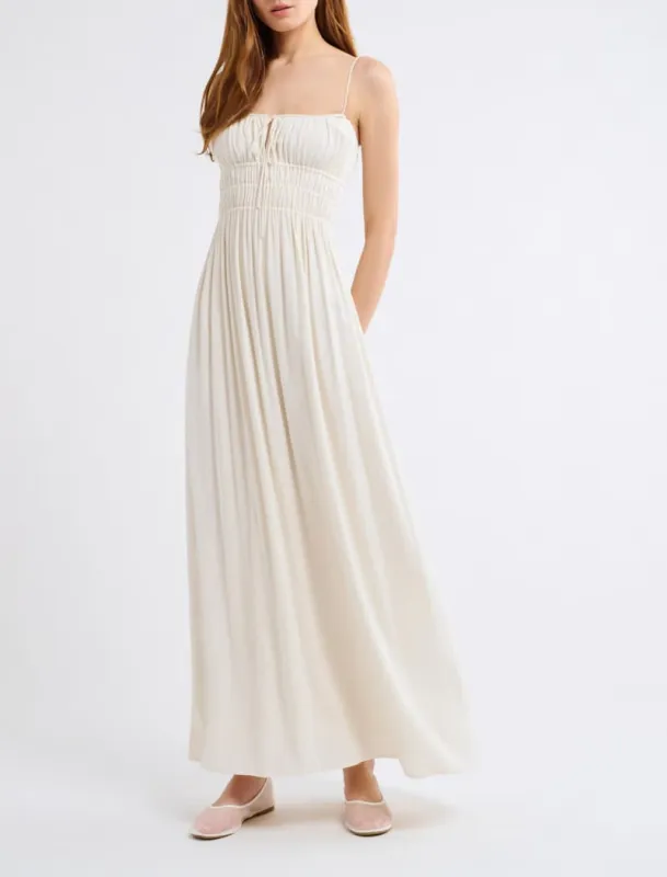 Positano Maxi Dress | Cream sold by Rumored