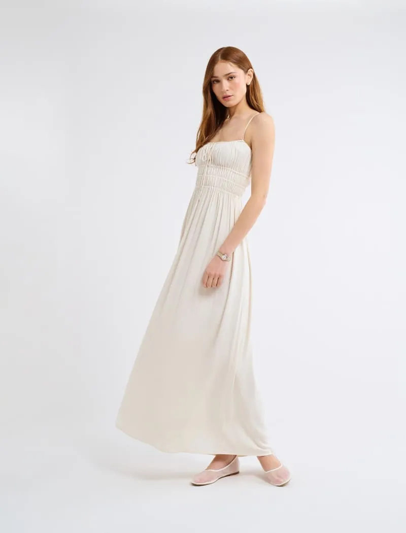 Positano Maxi Dress | Cream sold by Rumored product image thumbnail 3