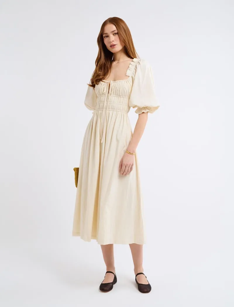 Darling Midi Dress | Cream sold by Rumored product image thumbnail 3