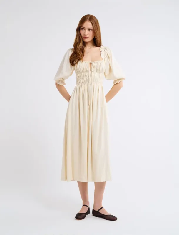 Darling Midi Dress | Cream sold by Rumored