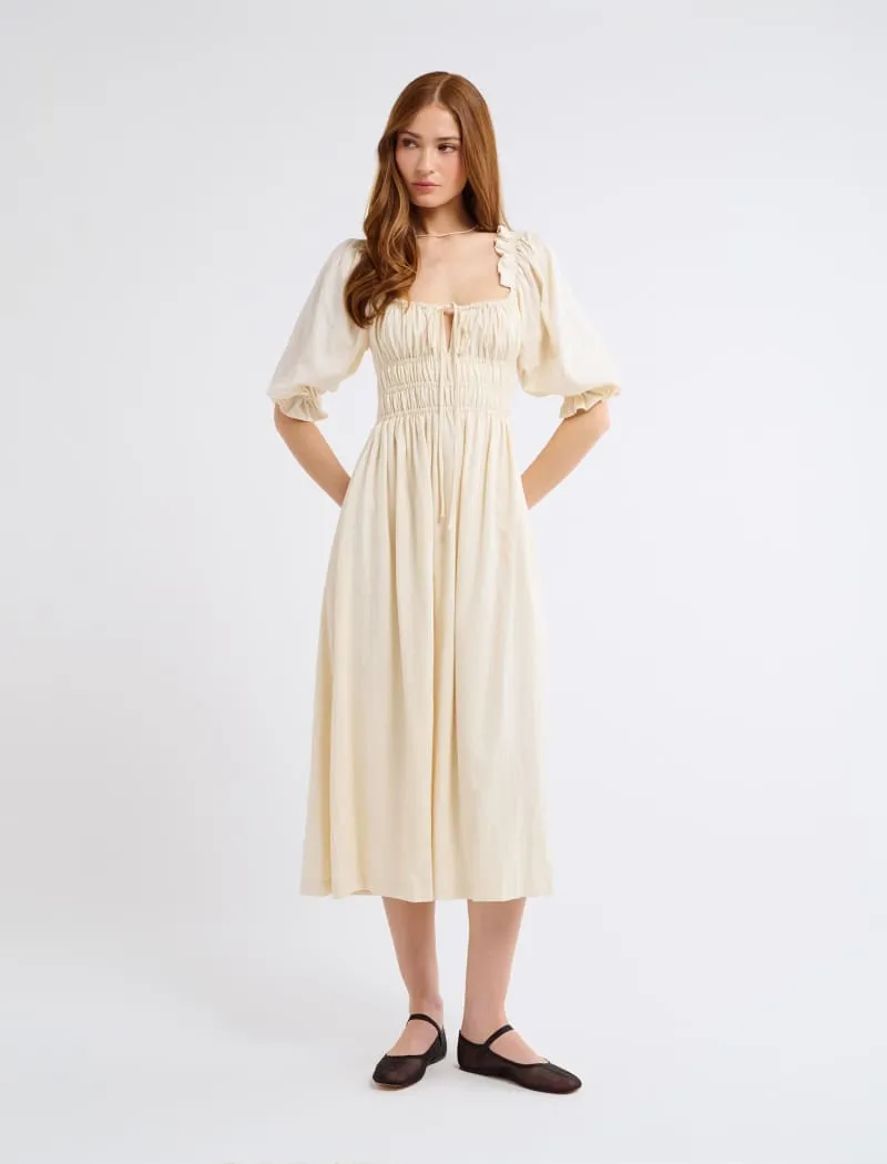 Darling Midi Dress | Cream sold by Rumored