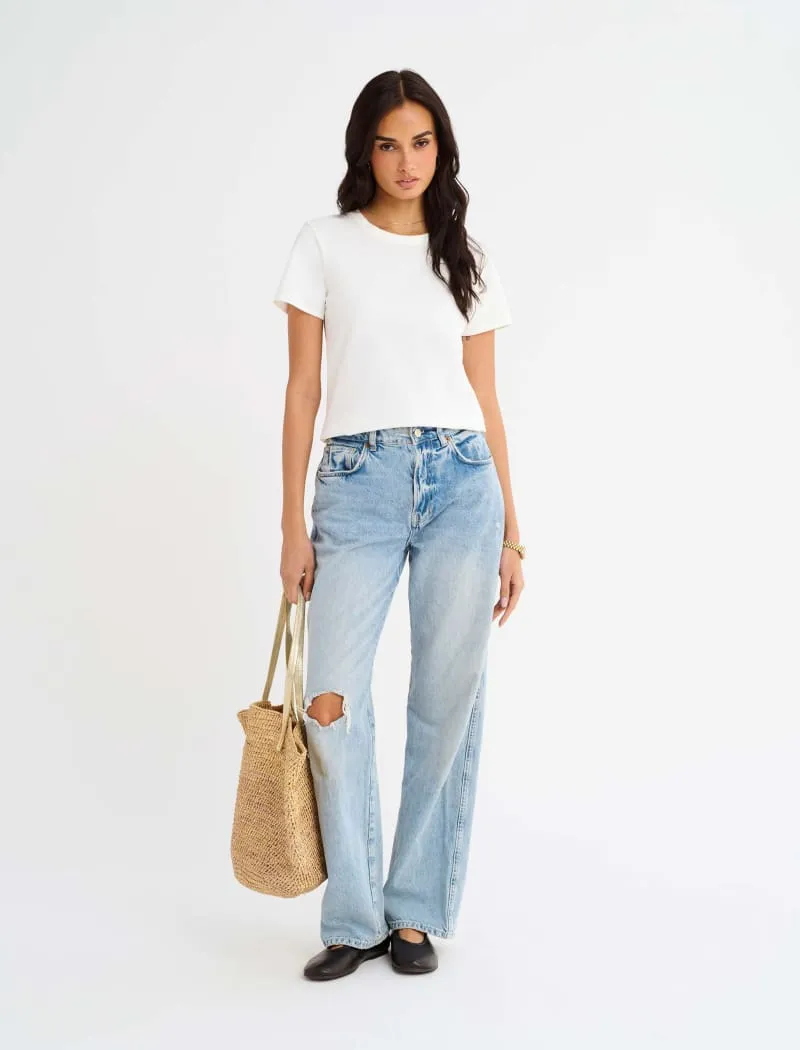 Essential Tee | White sold by Rumored product image thumbnail 3