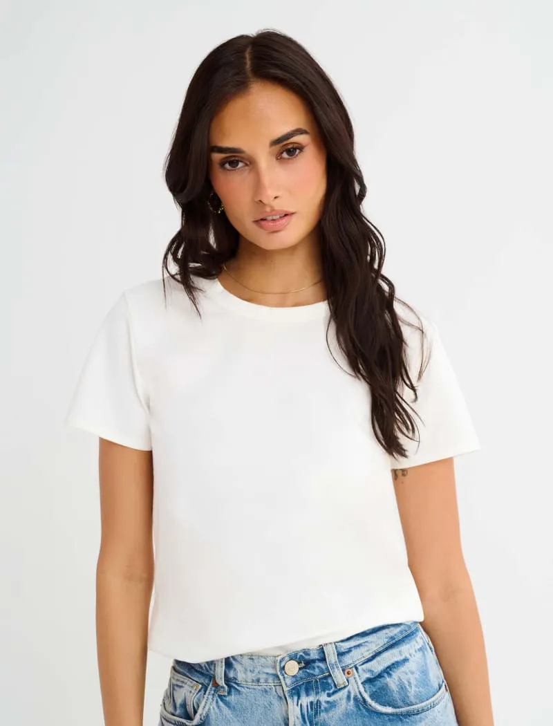 Essential Tee | White sold by Rumored product image thumbnail 5