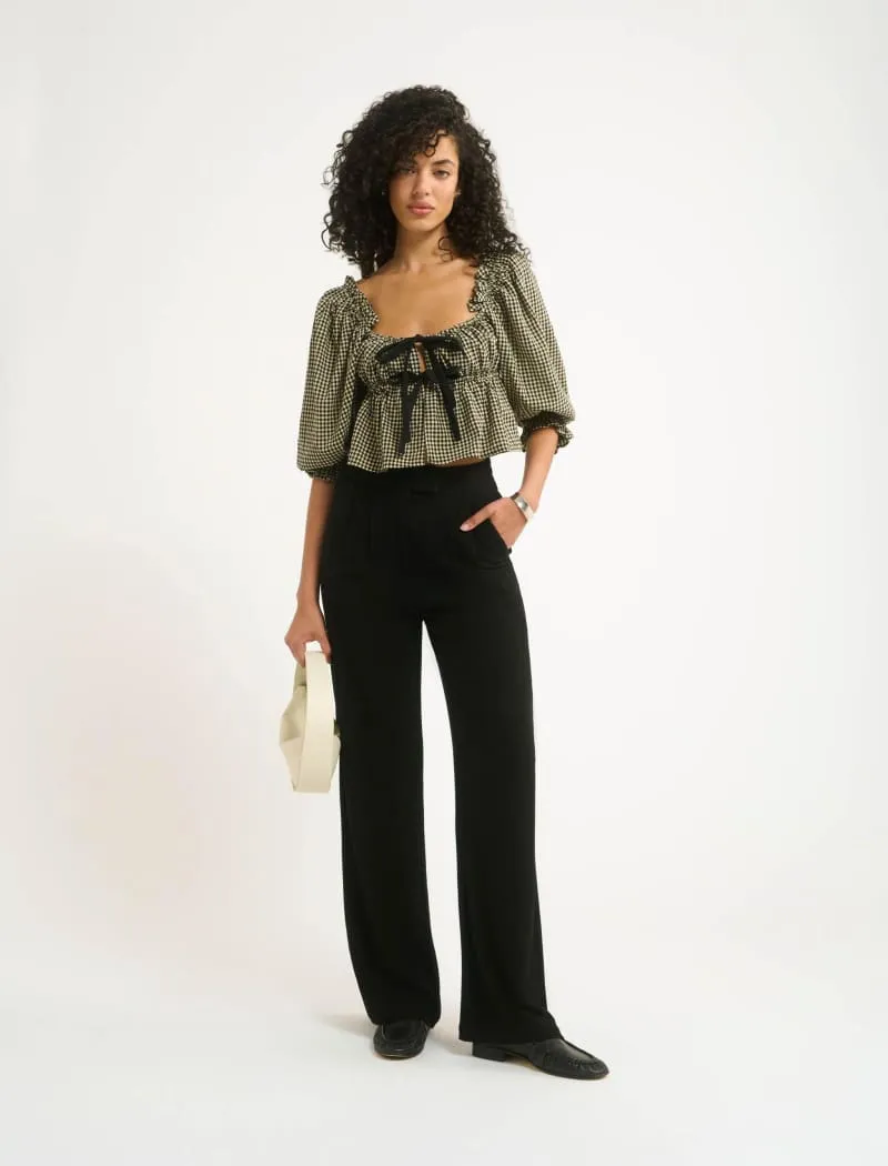 Parton Top | Black Gingham sold by Rumored product image thumbnail 5