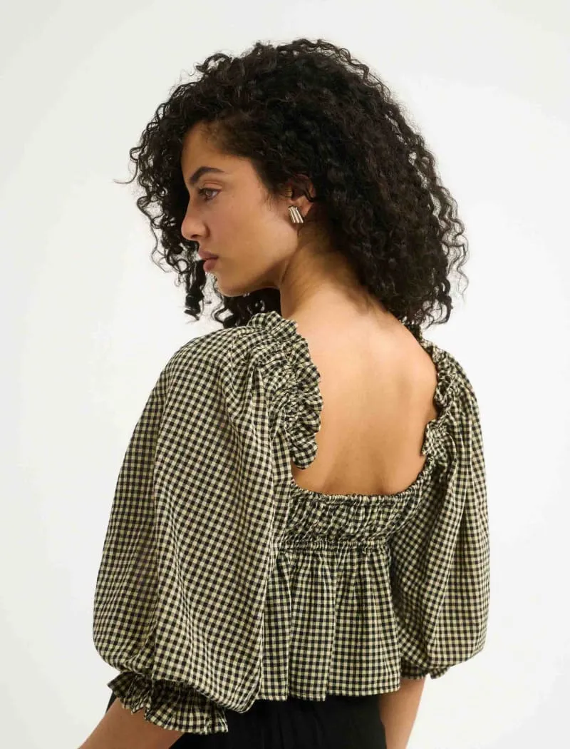 Parton Top | Black Gingham sold by Rumored product image thumbnail 4