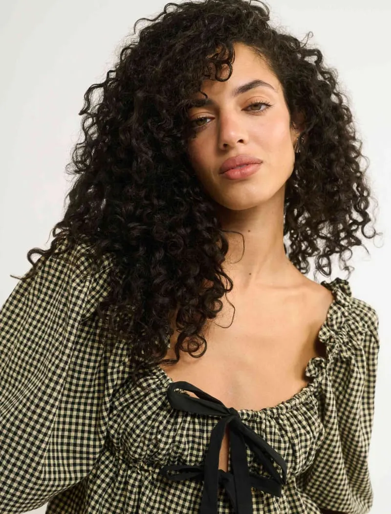 Parton Top | Black Gingham sold by Rumored product image thumbnail 3